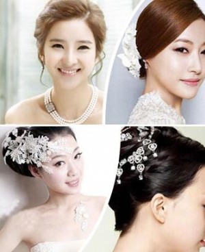 好看、唯美的新娘盘发发型 新娘盘头发简单好看的步骤图片