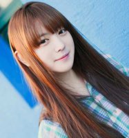 韩国完美脸型 韩系修颜圆脸直发散发迷人气质