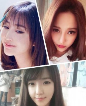 中长发梨花头发型图片 最修颜减龄的梨花头发型