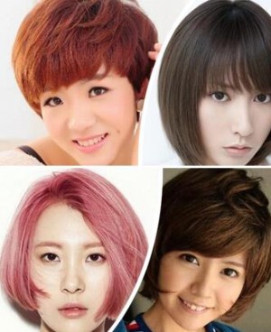 波波头超短发发型图片 小清新甜美波波头发型分享