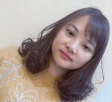 梨花烫发型图片 女生中长发卷发梨花烫发型示例
