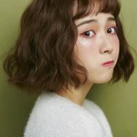 外翘短发韩国图片 波浪卷外翘短发