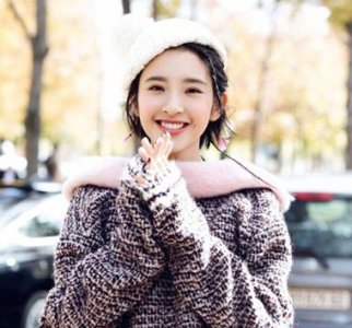 唐艺昕短发发型欣赏 适合秋冬季的唐艺昕流行短发图片