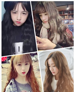 甜美女生必备的韩式玉米烫假发发型图片