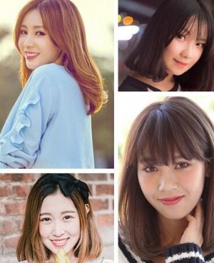 可爱清新发型中发 UP甜美气质！秋季中发发型图片