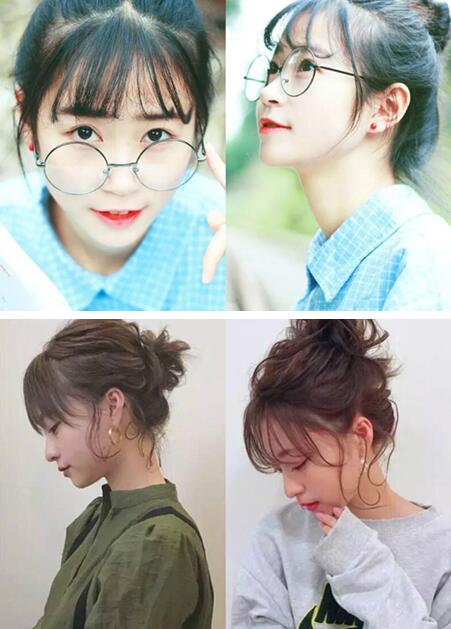 空气刘海丸子头发型 打造元气少女look！