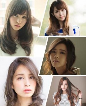 2022适合圆脸女生的中发发型图片