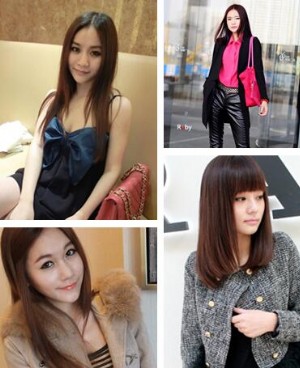 个性时尚直发发型图片华丽变身清纯美少女