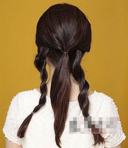 圆脸女生百搭气质扎法 圆脸女生修颜直发扎法