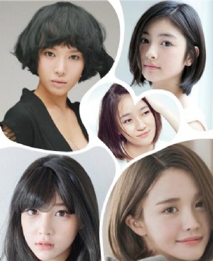 圆脸女生夏季短发发型设计告别胖脸型