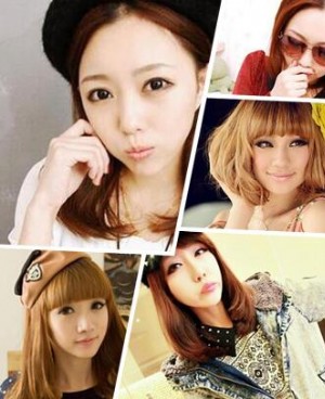 短头发型图片女梨花烫 冬季大热流行的短发梨花头