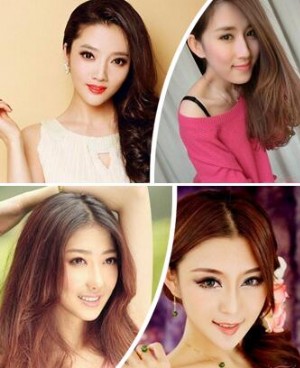 名媛短发头型图 优雅名媛气质女生长发发型图片