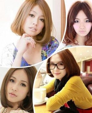中分梨花烫中长发图片 甜美性感的中分短发梨花发型