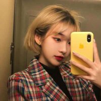 听说男生都喜欢黄颜色头发的女生 一起来欣赏很韩系的短发黄发