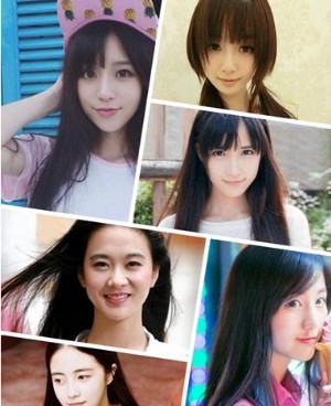 最洋气时尚短发直发 女神必选发型：清纯长直发发型图片