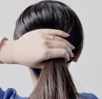 空姐刘海发型图片 空姐偏分发型图解