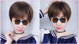 女生短层次碎发发型图片 短发层次短碎发型图片女